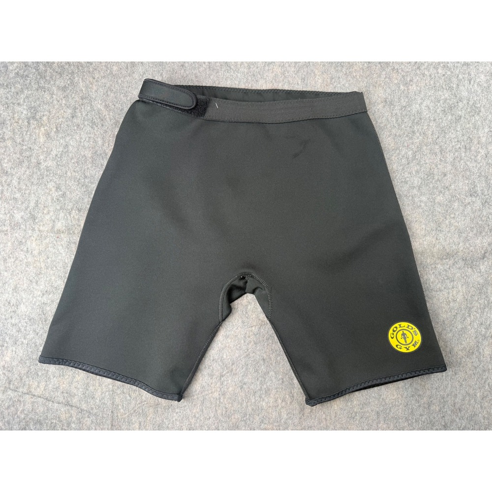 Golds Gym Neoprene Slimming Sauna Shorts Black Mens‎ L/XL Weight Loss Exercise